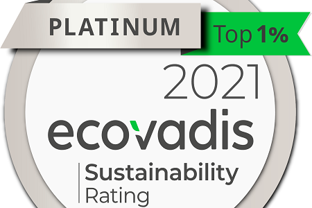 Two given EcoVadis platinum medal