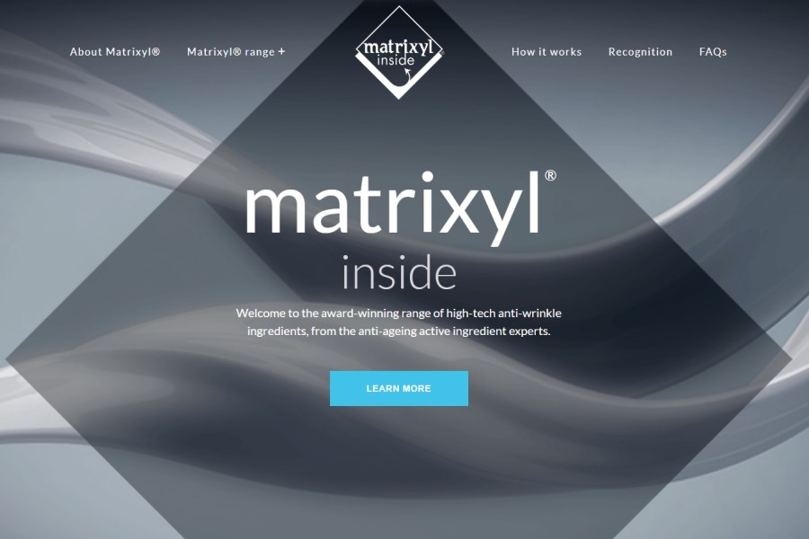 Sederma logs onto transparency trend with new Matrixyl website