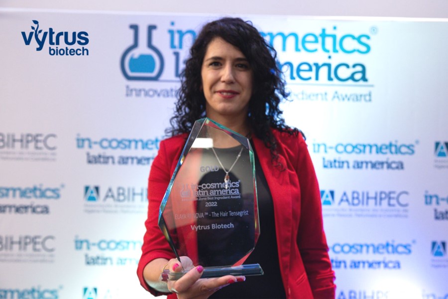 Vytrus Biotech wins gold at in-cosmetics Latin America