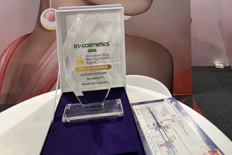 Mibelle Biochemistry takes actives gold at in-cosmetics Asia​