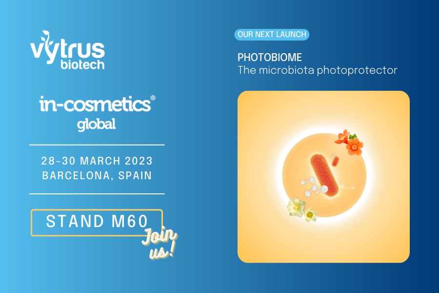 Fotoprotecting the skin microbiota? Discover it at in-cosmetics Global with Vytrus