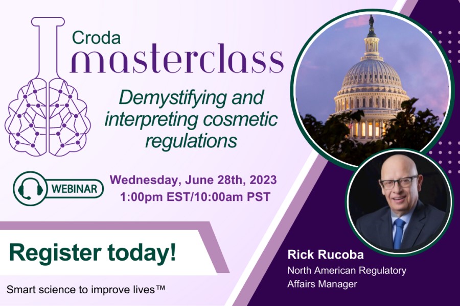 Croda launches Masterclass webinar series with regulations episode