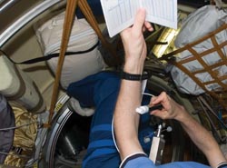 Testing kit used in space station